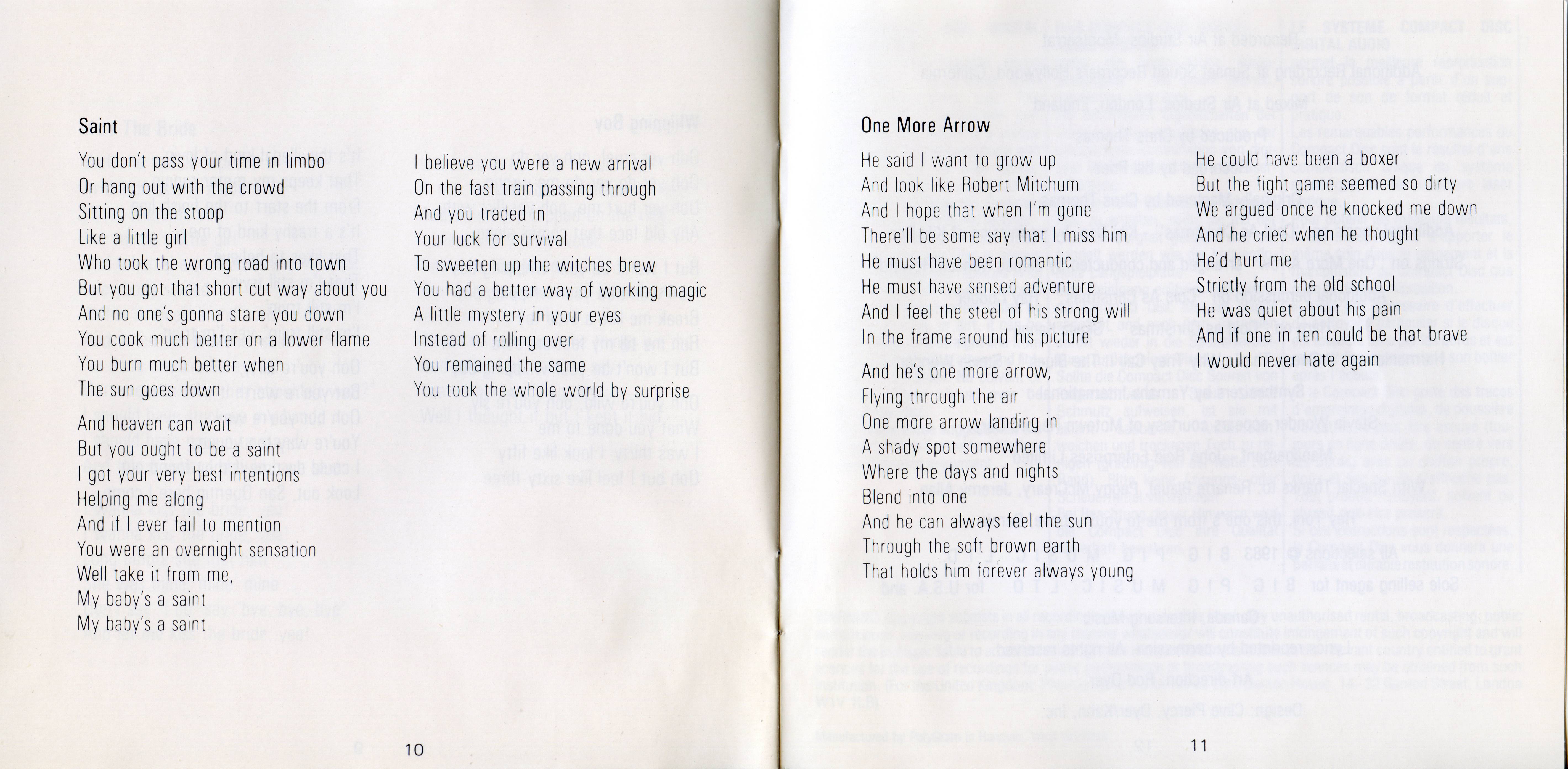 Elton John Too Low For Zero [booklet07 d]